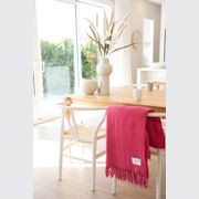 Ruanui Station Lambswool Throw -  Puketero Pink gallery detail image