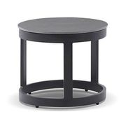 Hugo Outdoor Round Charcoal Ceramic Side Table gallery detail image
