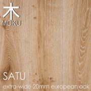 SATU "White Smoked" European Oak Engineered Floorboards gallery detail image