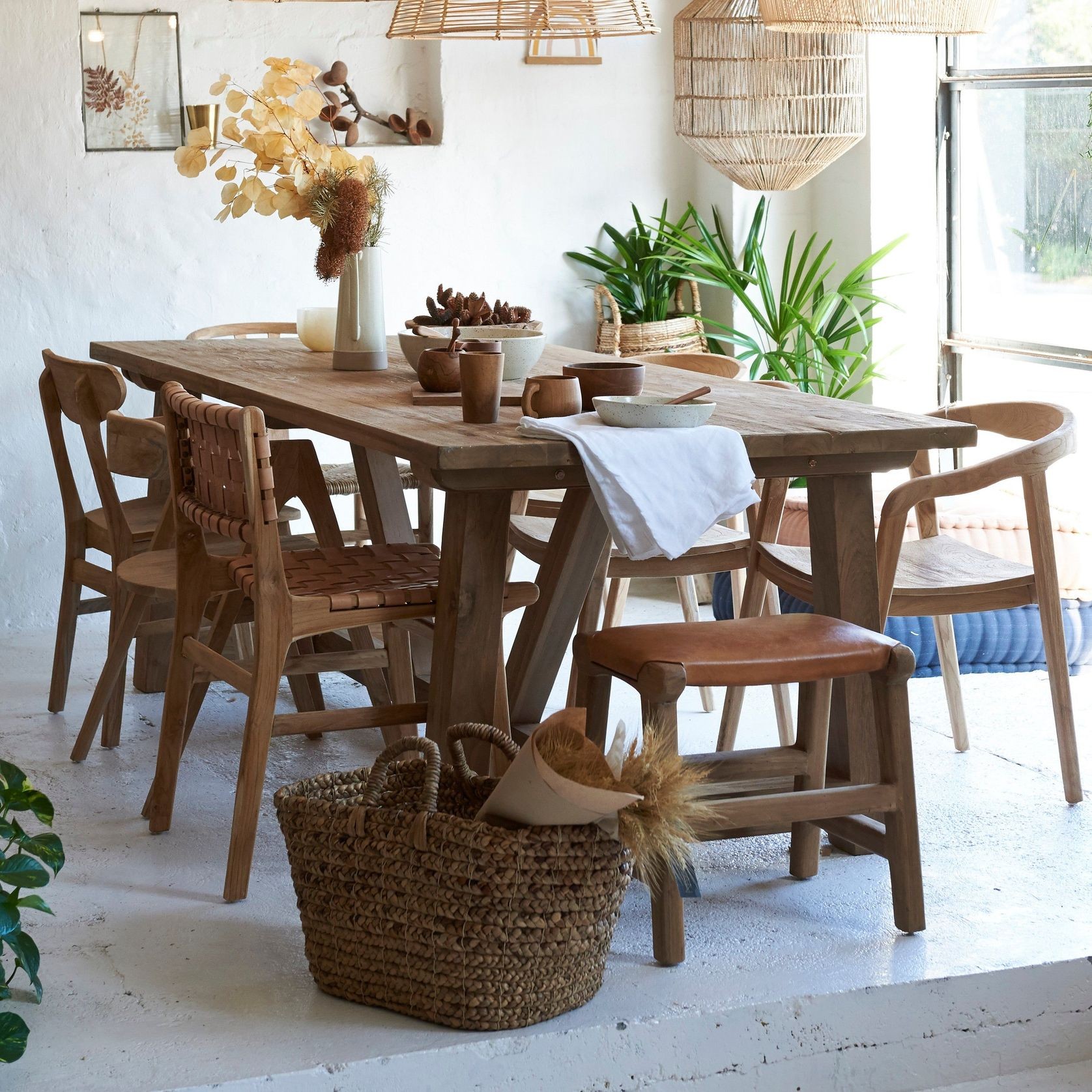 Sefer Rustic Dining Table gallery detail image