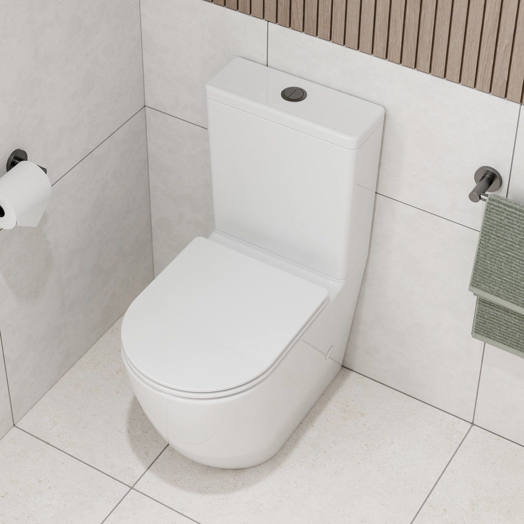 Universal Coloured Toilet Flush Button | 50Ø mm gallery detail image