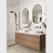 Code Luxe 1200 Wall Hung Double Basin Vanity | 2 Drawer gallery detail image