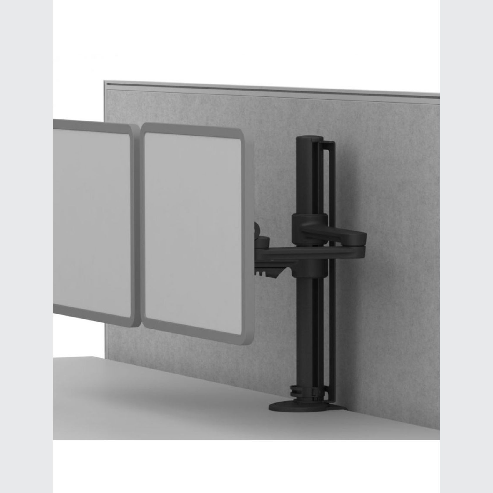 CME Single Monitor Arm - White gallery detail image