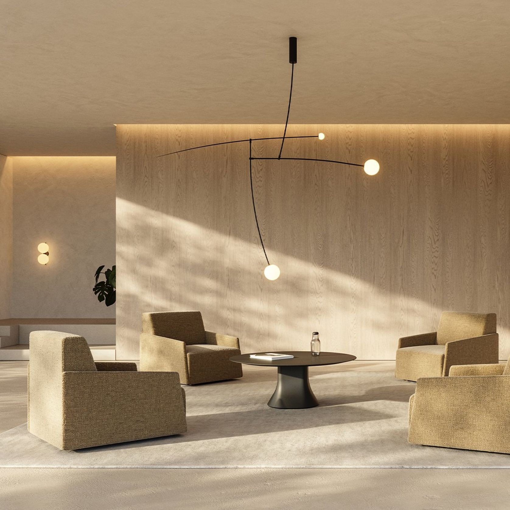 Sistema Floor Armchair - Upholstered Armrest gallery detail image