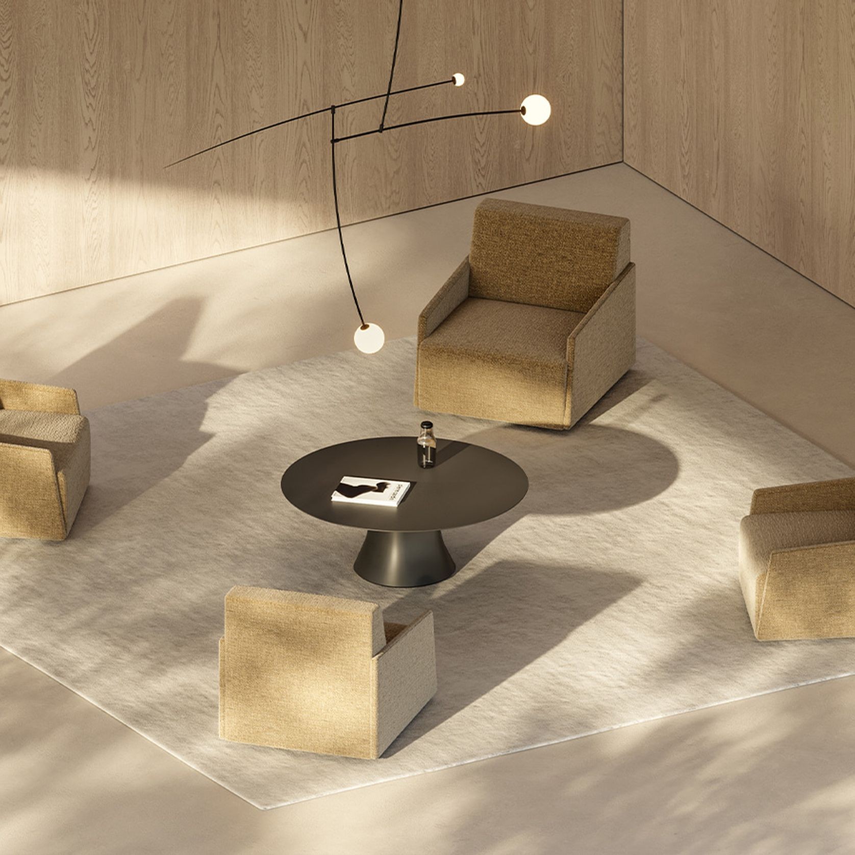 Sistema Floor Armchair - Upholstered Armrest gallery detail image