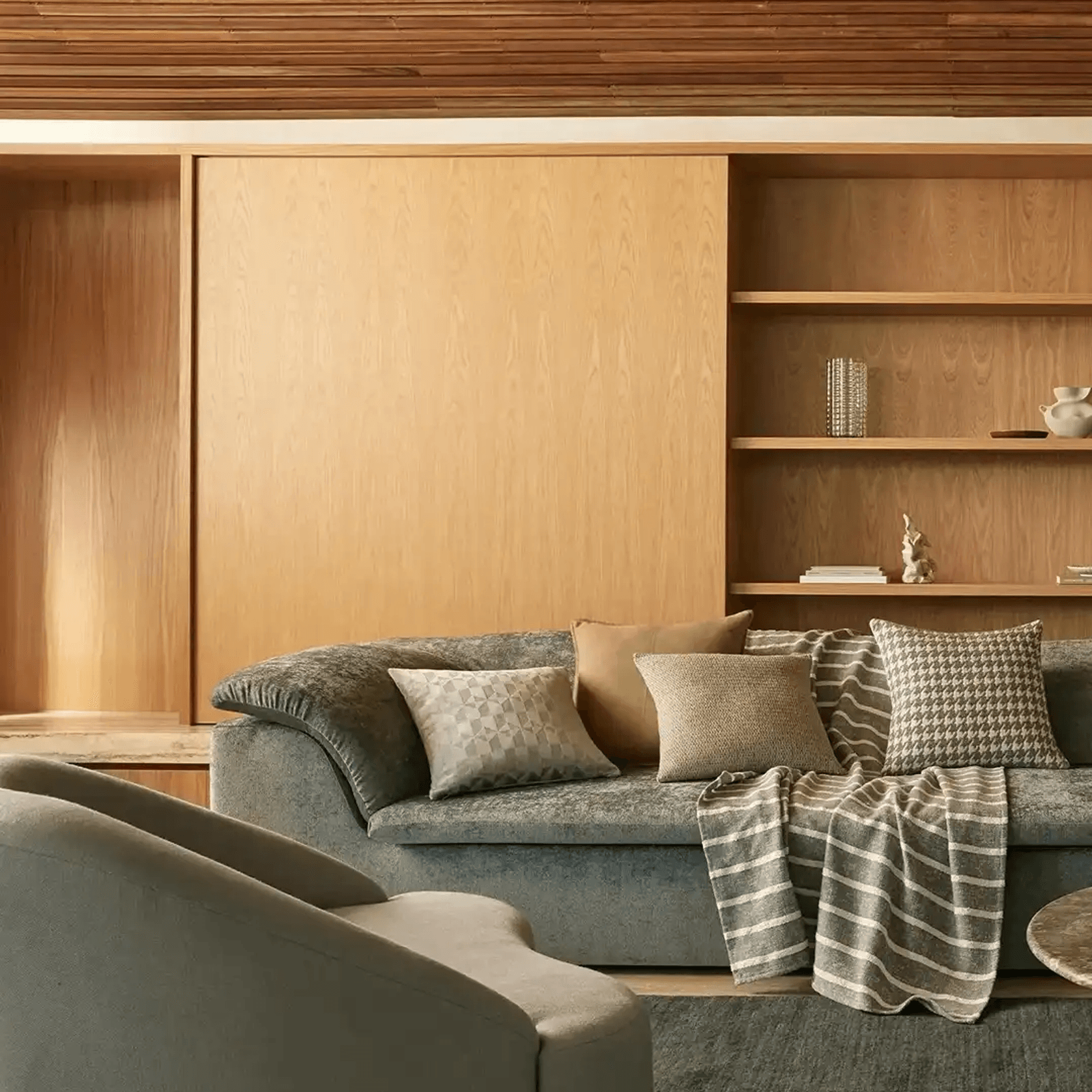 Weave Home Nicolo Cushion - Spruce gallery detail image