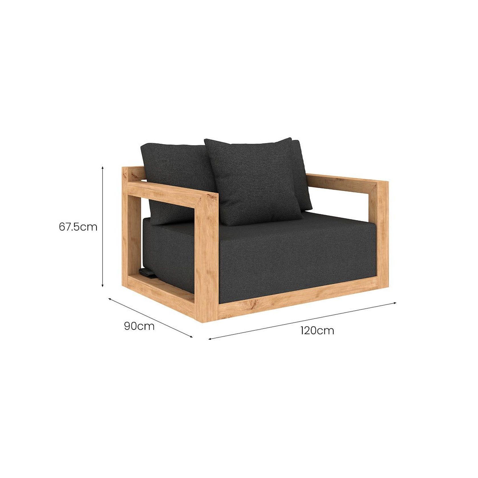 Ibis Outdoor Teak Club Chair gallery detail image