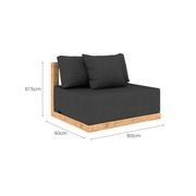 Ibis Outdoor Teak Centre Sofa gallery detail image