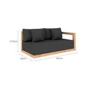 Ibis Outdoor Teak Left Arm Sofa gallery detail image