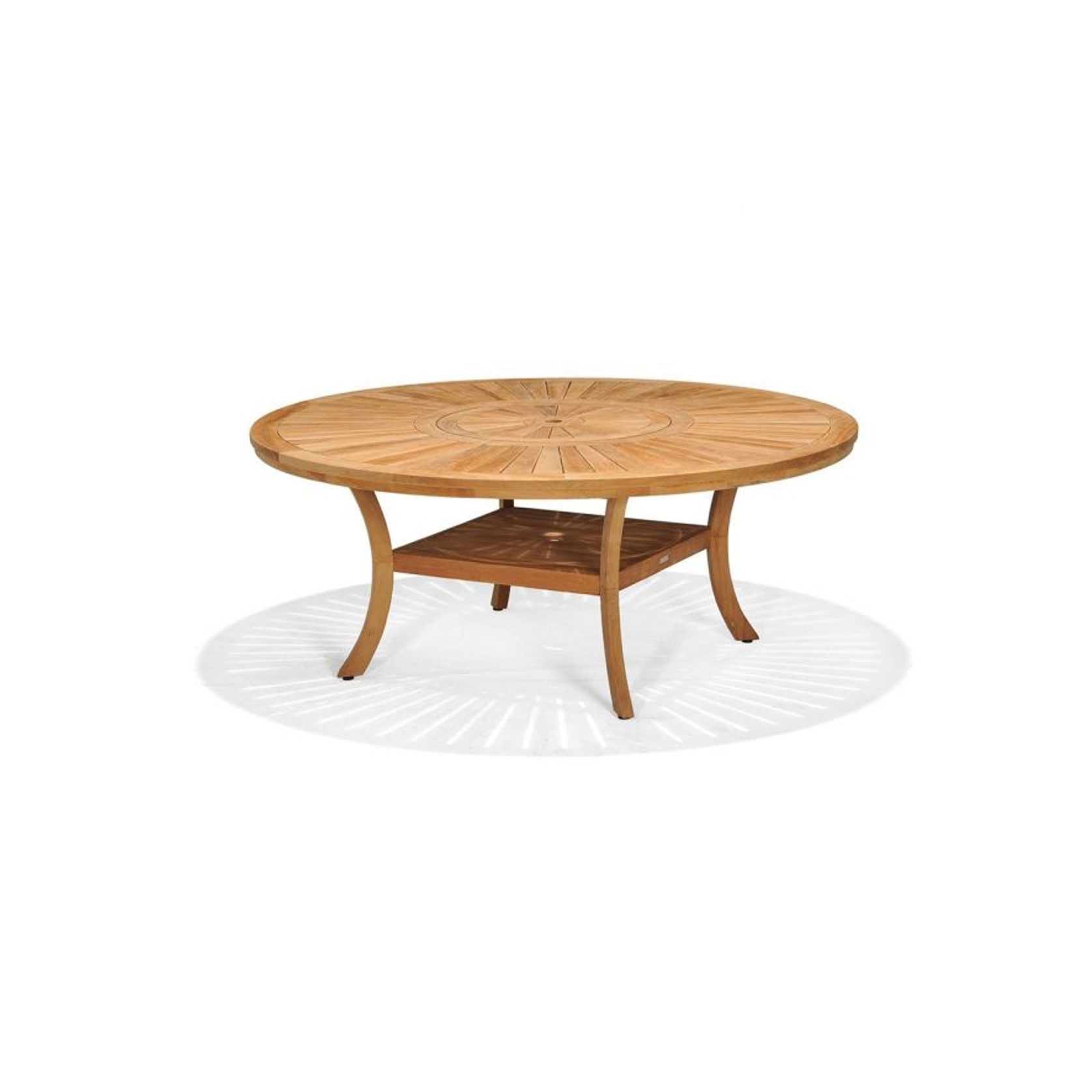 Solomon Round Outdoor Table w/ Chairs + Lazy Susan gallery detail image