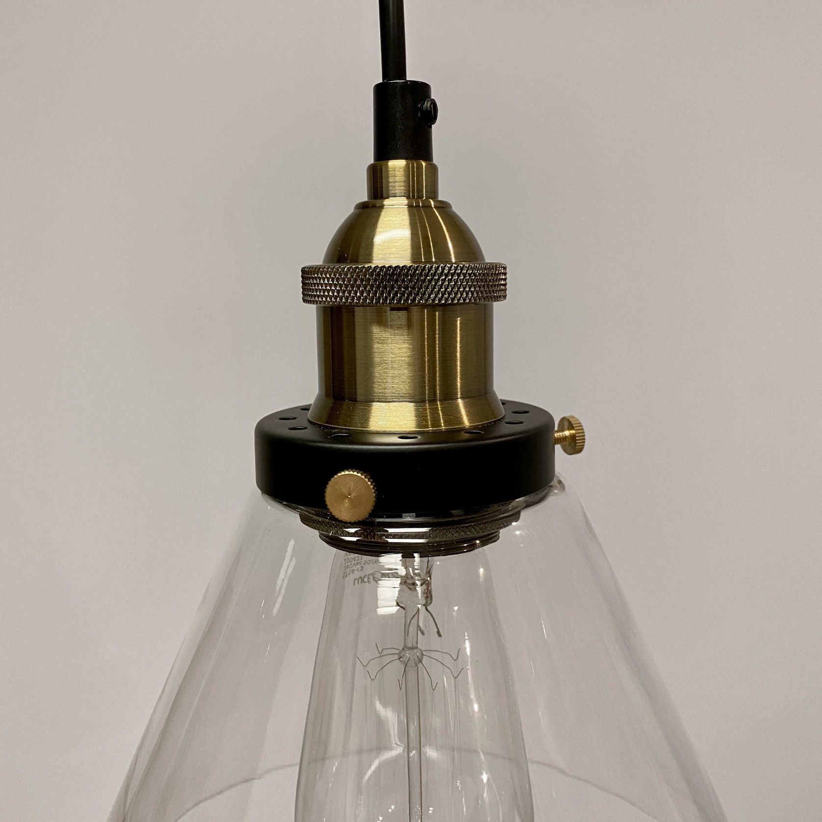 Sophie Glass Pendant Light - Brass gallery detail image