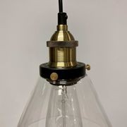 Sophie Glass Pendant Light - Brass gallery detail image