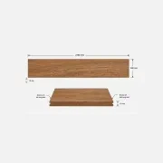 Spotted Gum Veneer T&G Wall Panel UV-Coated A/BB gallery detail image