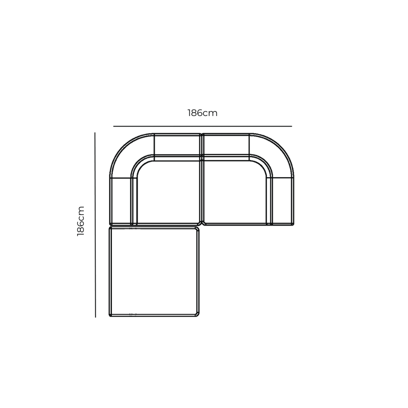Stretch 3 Seater Chaise Sofa - Corduroy Cocoa gallery detail image