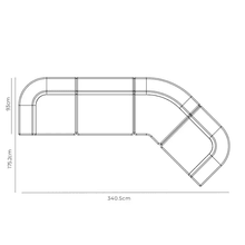Stretch Closed Angle Sofa - Corduroy Cocoa gallery detail image