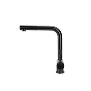 Sigge - Stainless Steel Kitchen Mixer Tap With Pull-Out - Satin Black Finish gallery detail image