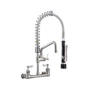 Compact Stainless Steel Exposed Wall Mounted Pre Rinse Unit With Pot Filler gallery detail image