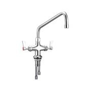 Stainless Steel Dual Hob Mount Tap Body with Spout gallery detail image