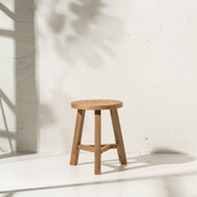 Talin Round Teak Stool gallery detail image