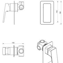 Tiago Shower Mixer | Trim Kit Only gallery detail image