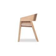 Merano Armchair - Natural Oak - White Pad - by TON gallery detail image