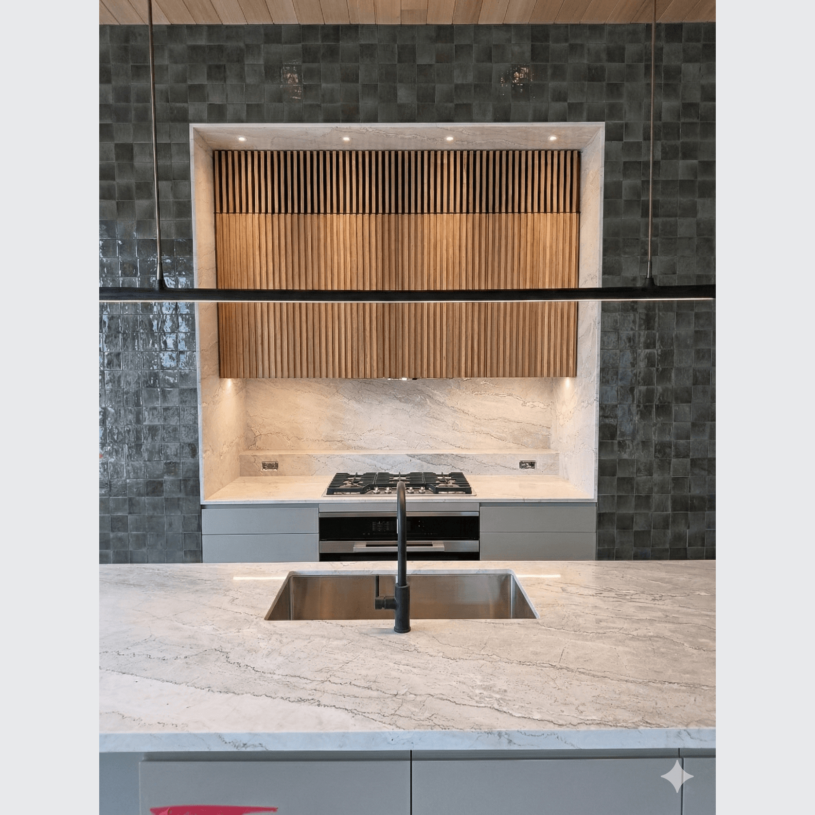 Architectural Timber Slat Grille - Cabinetry gallery detail image