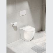 Flow Typhoon Inwall Toilet Suite | Matte White Button gallery detail image