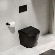 Flow Typhoon Inwall Toilet Suite |Brushed Gunmetal Btn gallery detail image