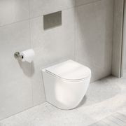 Flow Typhoon Inwall Toilet Suite | Brushed Nickel Btn gallery detail image