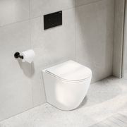 Flow Typhoon Inwall Toilet Suite |Brushed Gunmetal Btn gallery detail image