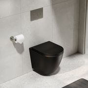 Flow Typhoon Wall Hung Toilet Suite |Brushed Nickel Btn gallery detail image