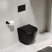 Flow Typhoon Wall Hung Toilet Suite | Matte Black Btn gallery detail image