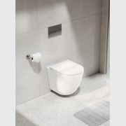 Flow Typhoon Wall Hung Toilet Suite | Chrome Button gallery detail image