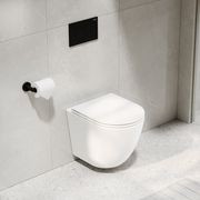 Flow Typhoon Wall Hung Toilet Suite | Matte Black Btn gallery detail image