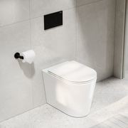 Pure Typhoon Inwall Toilet Suite | Matte Black Button gallery detail image