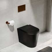 Pure Typhoon Inwall Toilet Suite | Brushed Copper Btn gallery detail image