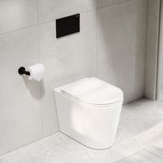 Pure Typhoon Inwall Toilet Suite | Matte Black Button gallery detail image