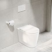 Pure Typhoon Inwall Toilet Suite | Matte White Button gallery detail image