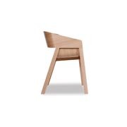 Merano Armchair - Natural Oak - Black Pad - by TON gallery detail image