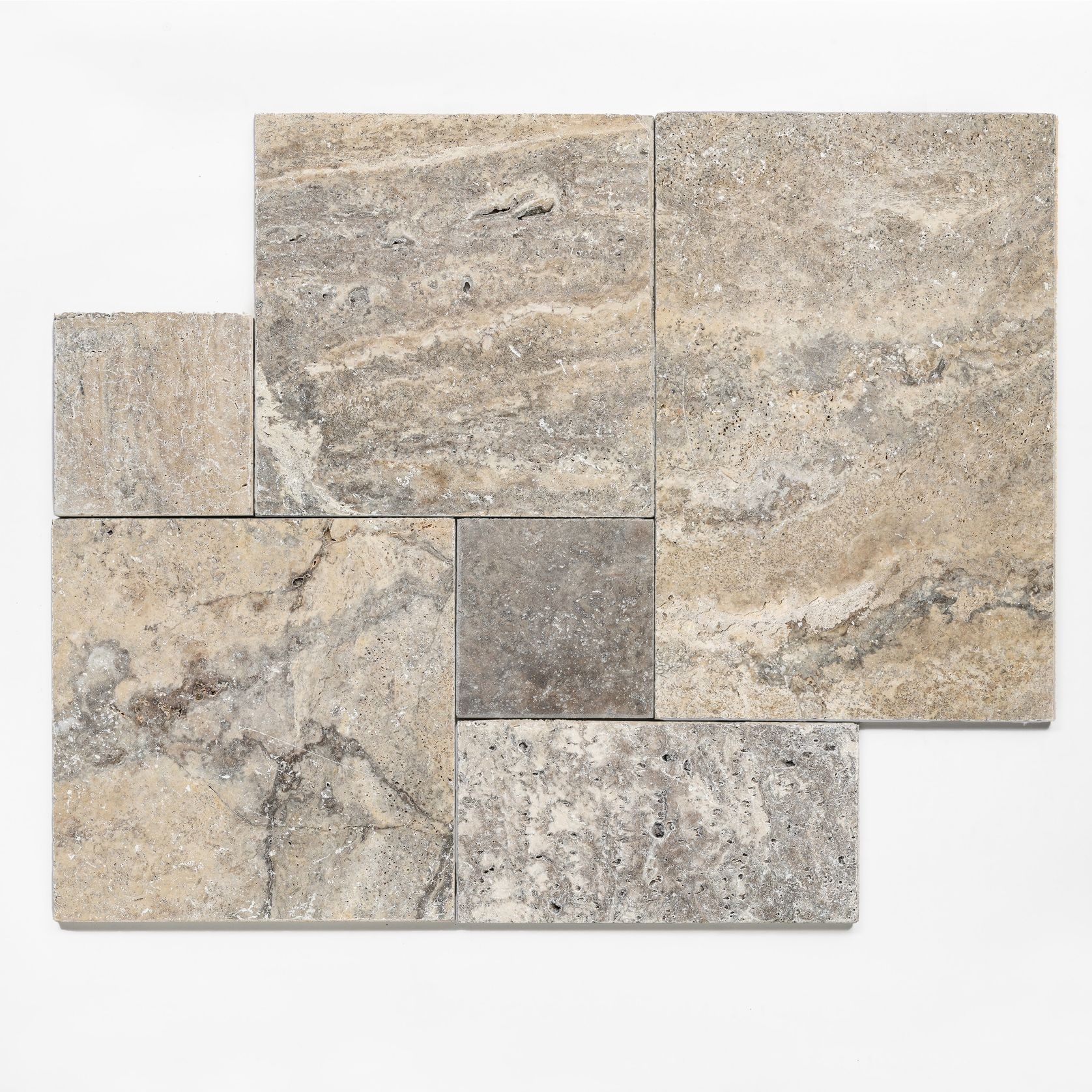 Travertine Silver Shadow | French Pattern gallery detail image