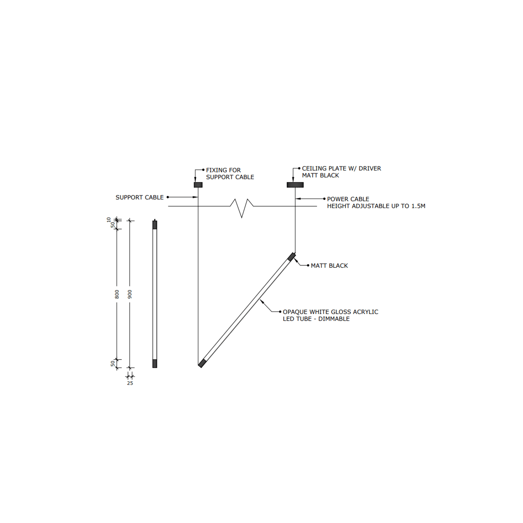 Tilt Tube Pendant gallery detail image