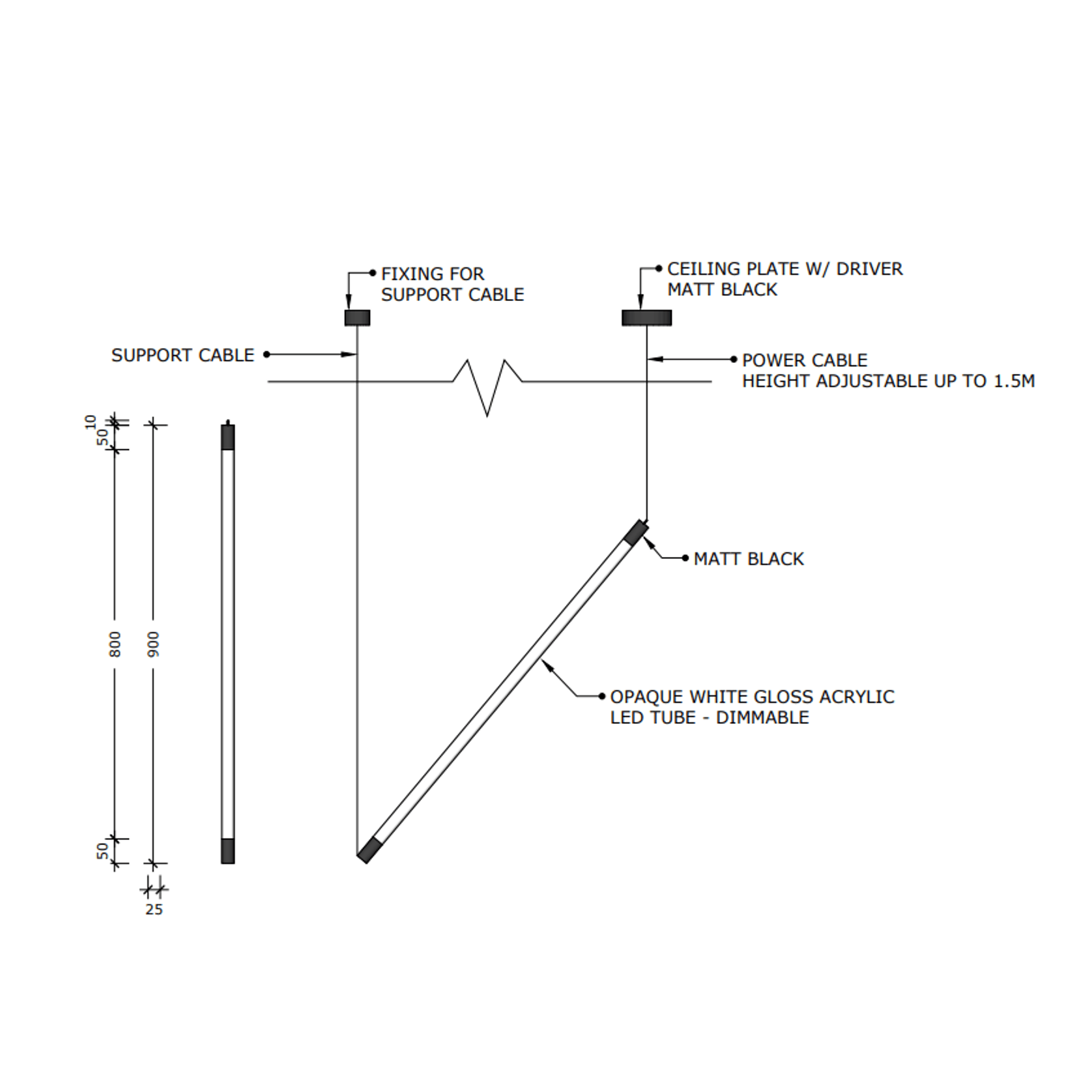 Tilt Tube Pendant gallery detail image