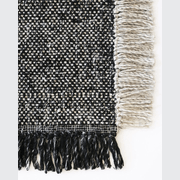 Baya Ulster Floor Rug - Black/Natural | Three Sizes gallery detail image