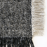 Baya Ulster Floor Rug - Black/Natural | Three Sizes gallery detail image