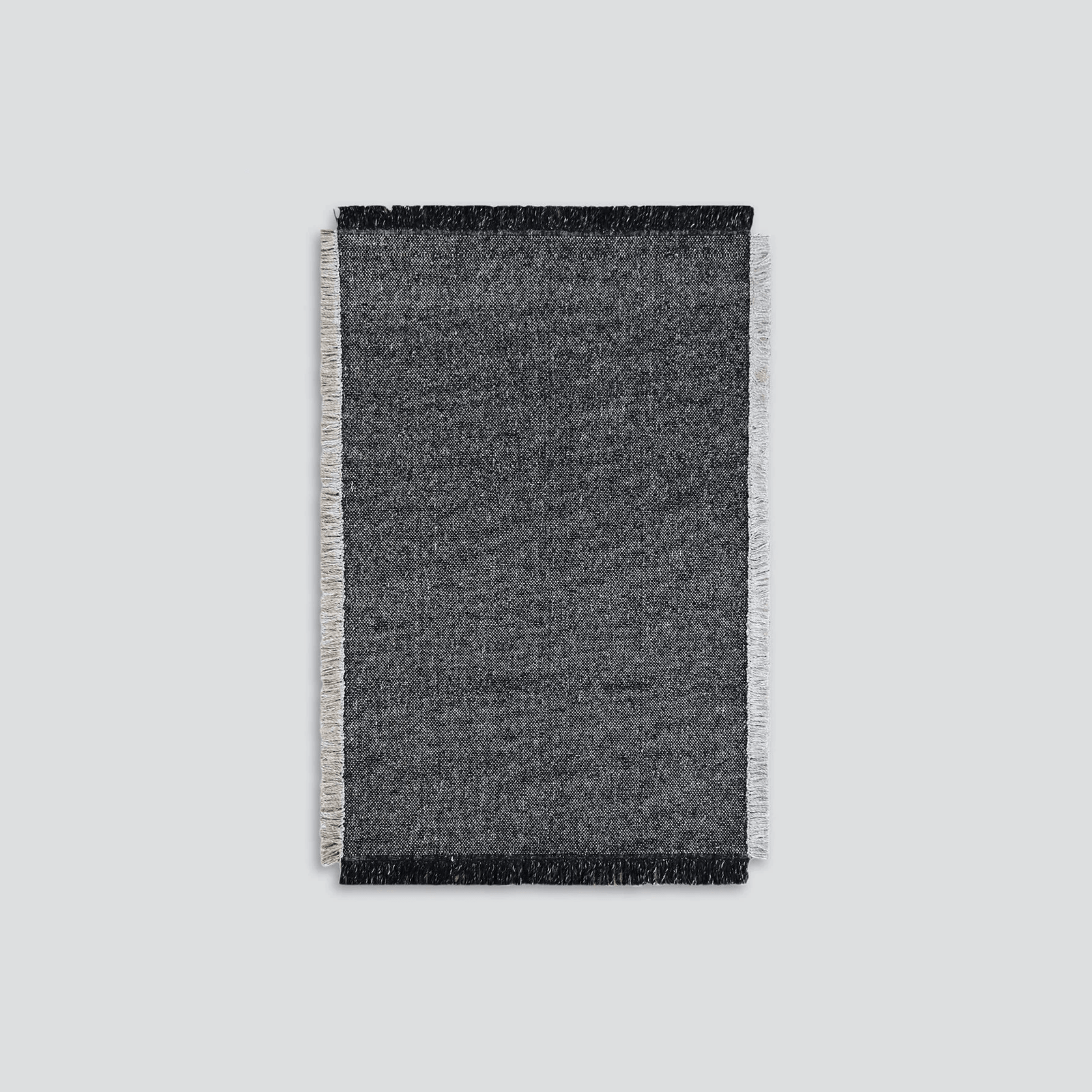 Baya Ulster Floor Rug - Black/Natural | Three Sizes gallery detail image