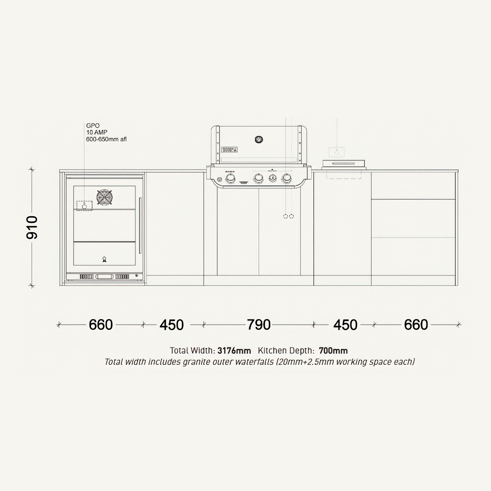 Weber Langhorne Outdoor Kitchen | SELECT Range gallery detail image