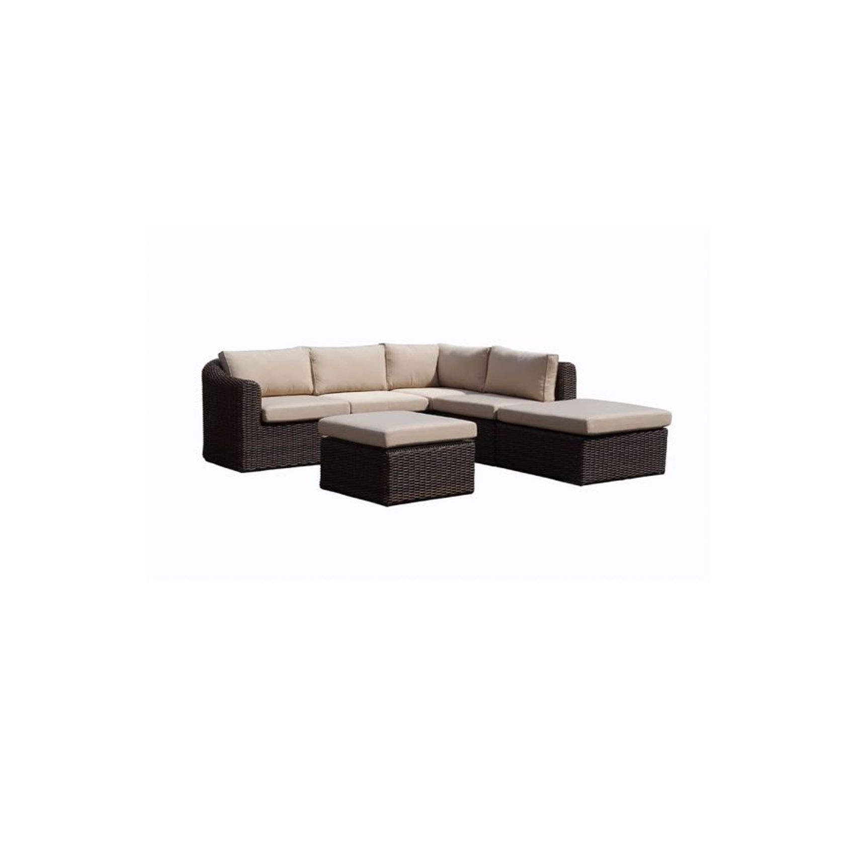 Subiaco Chaise Outdoor Lounge Set w/ Coffee Table gallery detail image