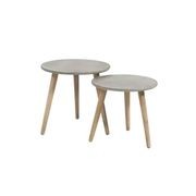 Ellie Round Outdoor Poly-Cement & Table Balcony Set gallery detail image
