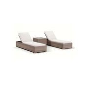 Breeze Outdoor Sun Lounge Set w/ Side Table gallery detail image