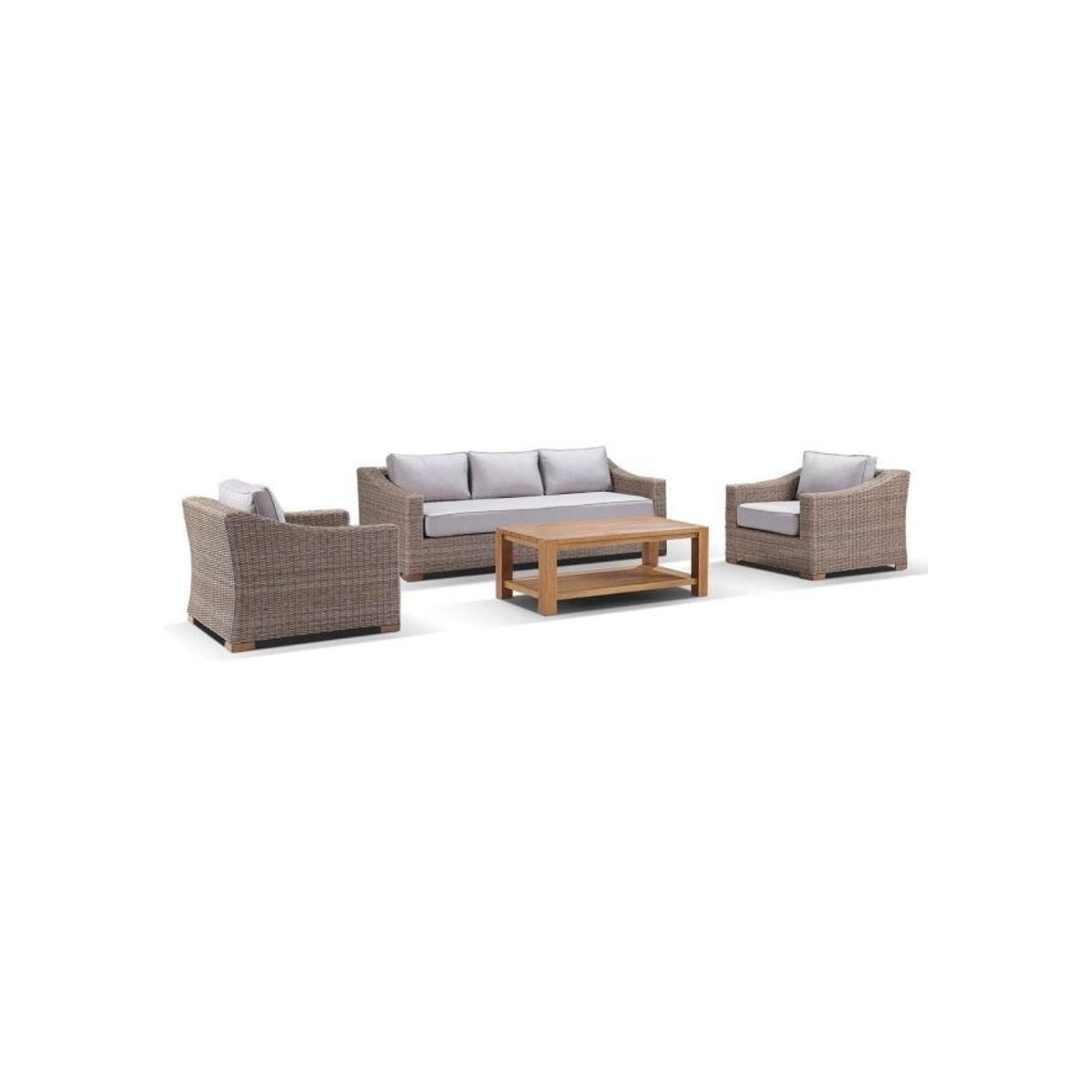 Retreat 3+1+1 Seater Lounge Setting With Coffee Table gallery detail image